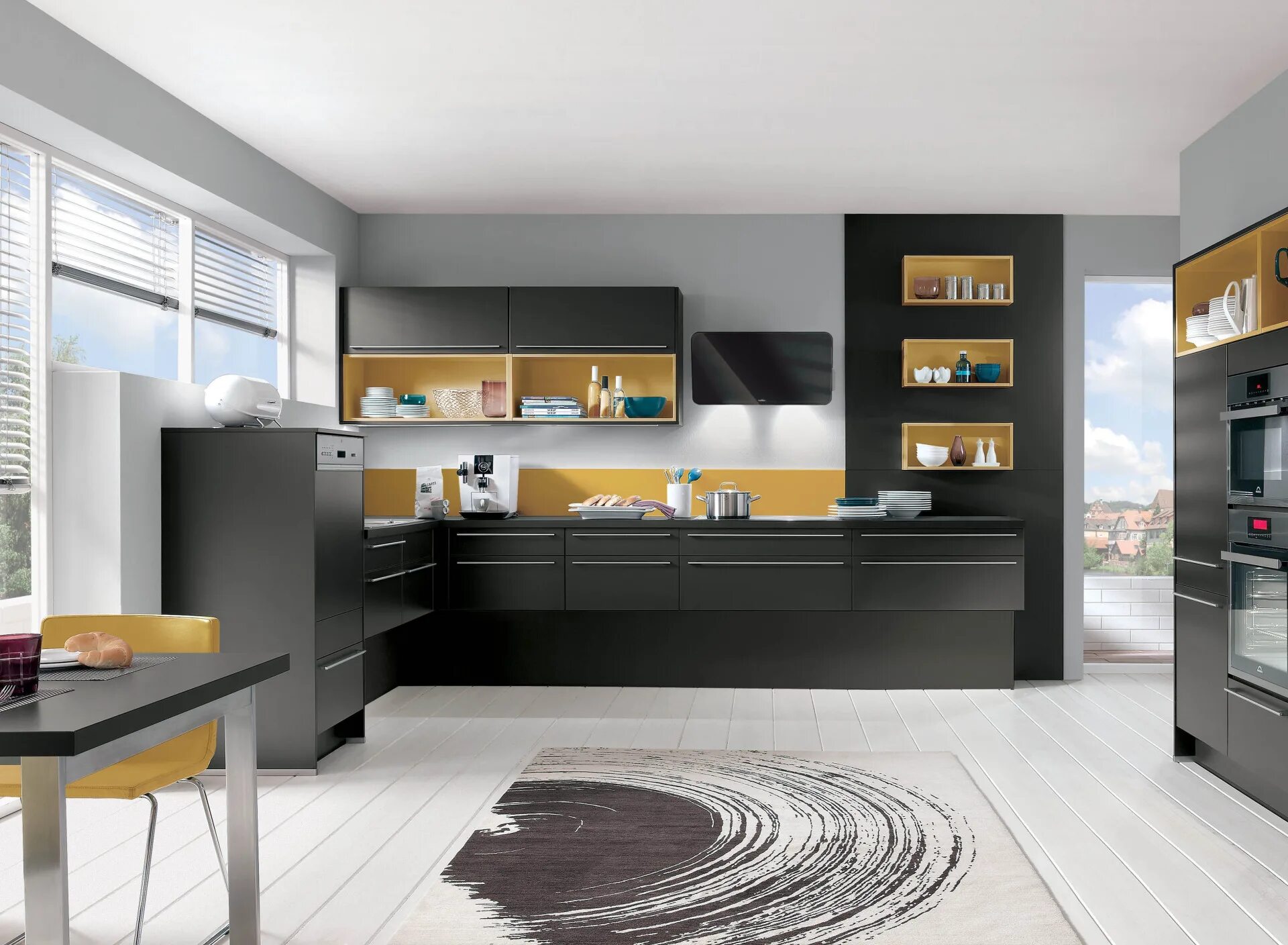 Кухонные современные фото Скачать обои интерьер, кухня, столовая, раздел интерьер в разрешении 1920x1408