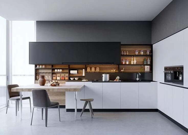 Кухонные современные фото cucina-arredata-stile-moderno-mensile White modern kitchen, White kitchen decor,