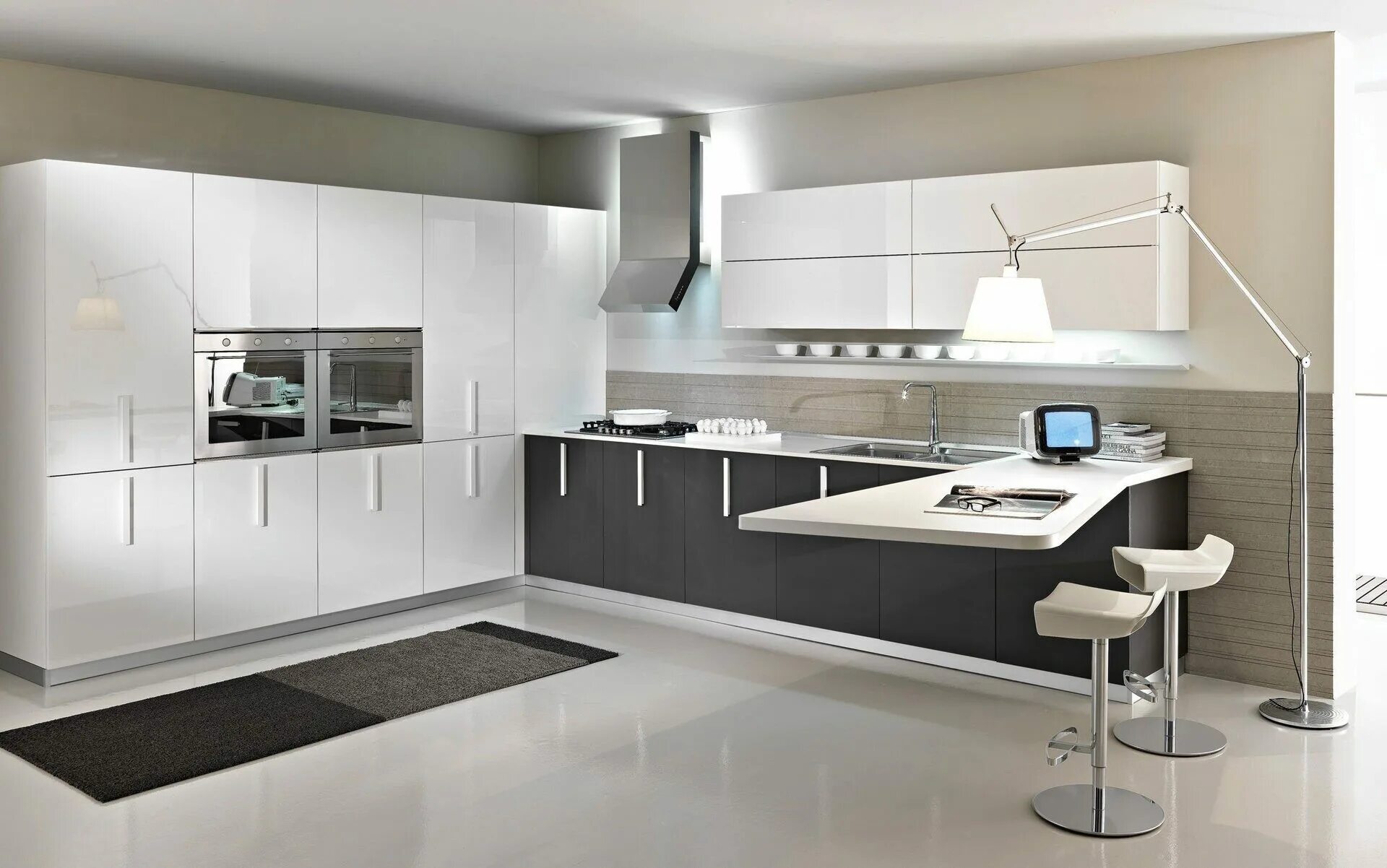 Кухонные современные фото Кухня Титаниум купить по цене 172 600 руб. с профессиональной сборкой и доставко