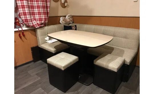 Кухонные спальные уголки фото Скамья угловая со спальным местом Домино - купить в интернет-магазине "Невский-Ф