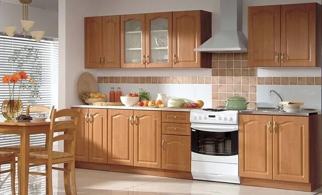Кухонные стенки фото Classic kitchen with kitchen cabinets from MDF Kitchen, Kitchen furniture