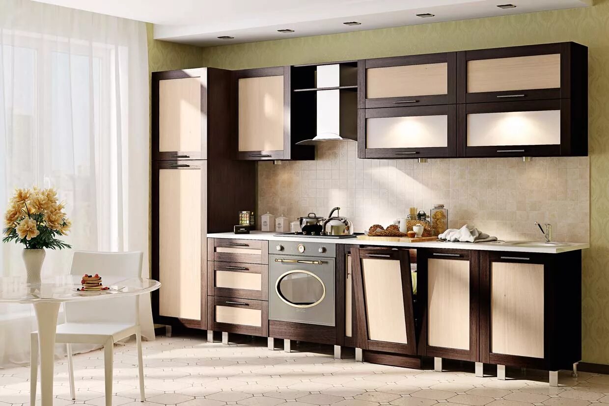 Кухонные стенки фото Модульная кухня Престиж КХ-295 в Мебельгуд за 33 750 руб.