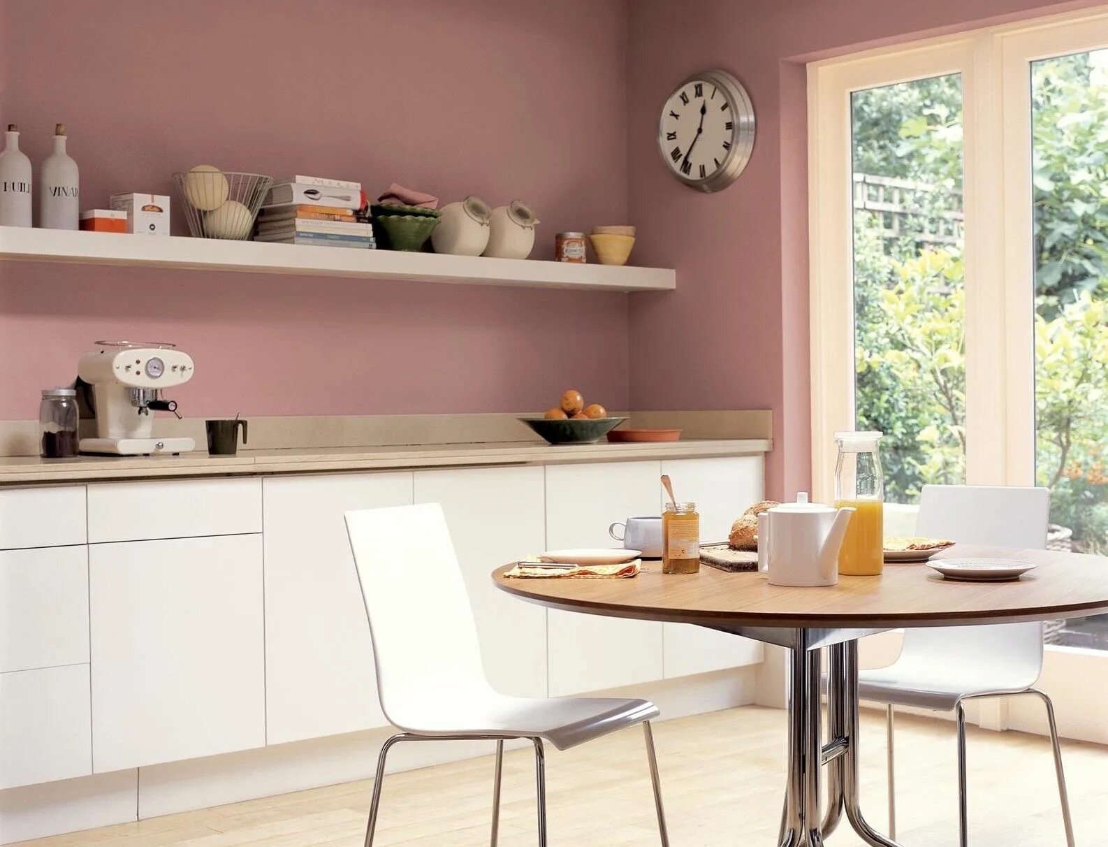 Кухонные стены фото Rosa vägg Couleur cuisine, Couleur peinture cuisine, Cuisines design