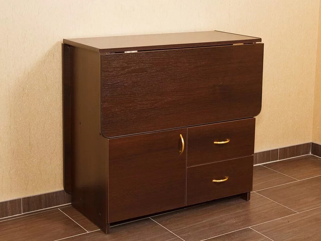 Кухонные стол тумба фото Стол тумба с ящиками раскладной - CormanStroy.ru