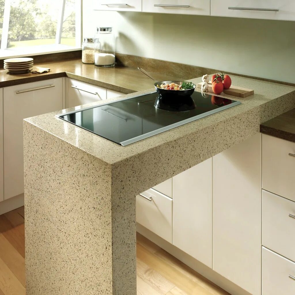 Кухонные столешницы фото Столешница из искусственного или натурального камня: лучшие варианты и решения S