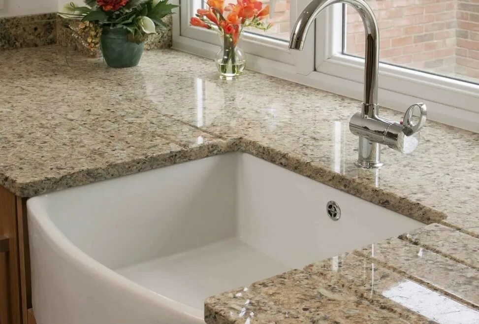 Кухонные столешницы фото цена Купить столешницы из искусственного камня под мрамор на заказ по низким ценам в 