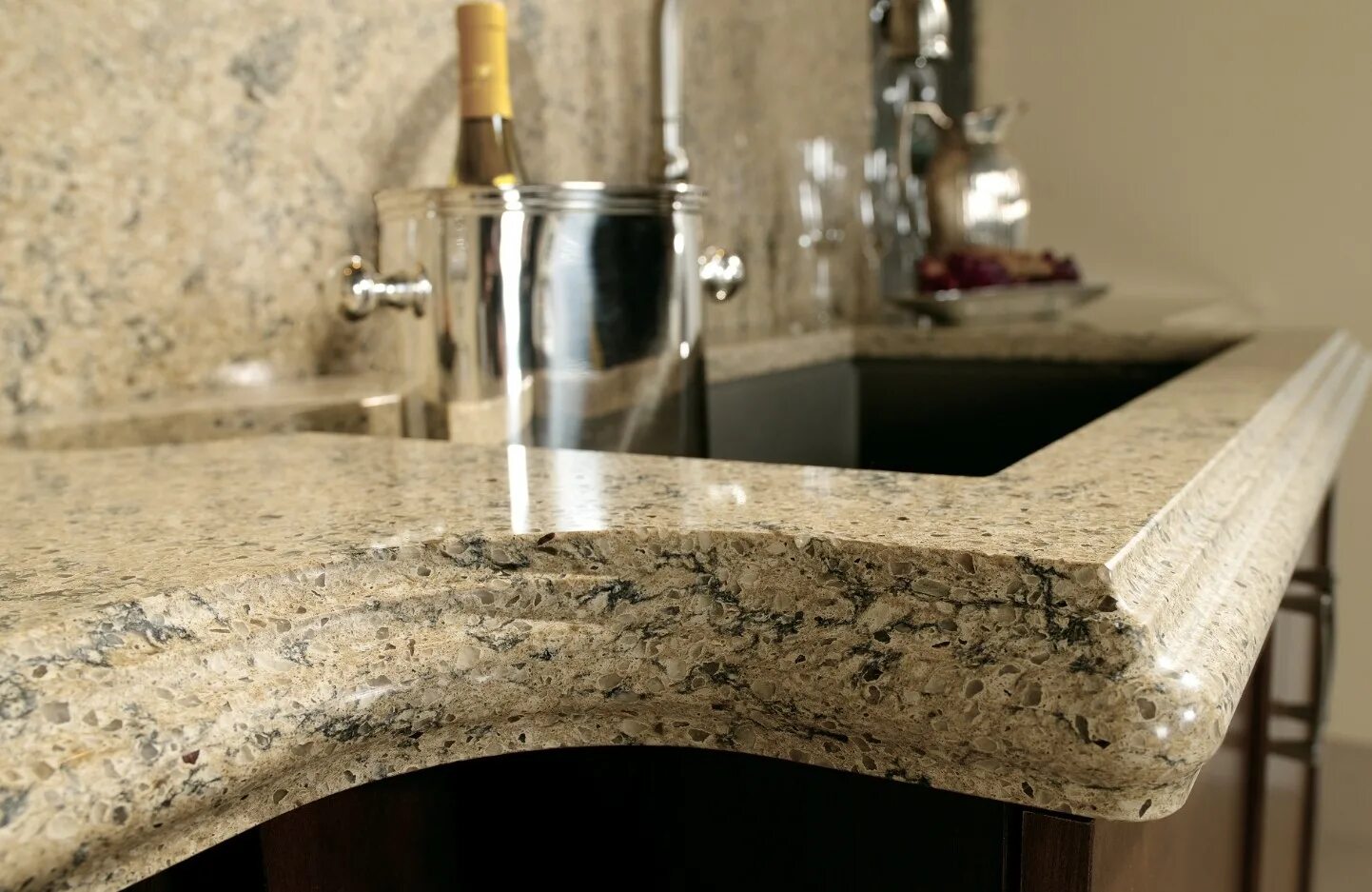 Кухонные столешницы из искусственного камня фото Аглокварцит ARAGON (АРАГОН) CAMBRIA - и изделия из него от производителя ФАБРИКА