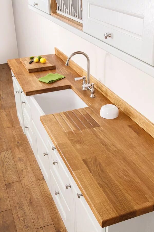 Кухонные столешницы под дерево фото kitchen sink Wood worktop, Solid wood kitchen worktops, Worktops