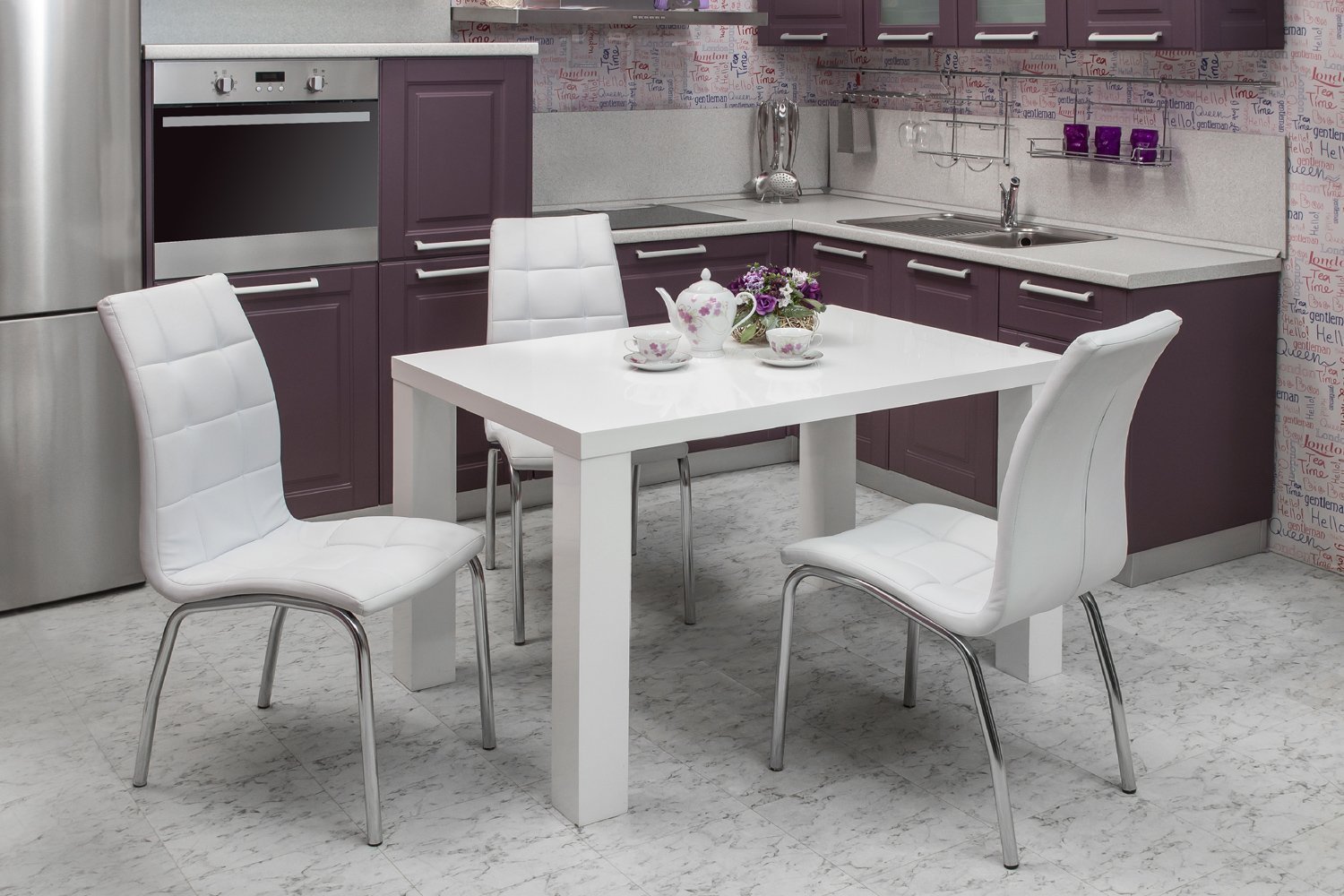 Кухонные столы 2024 модные фото Стол Палермо 120х75х80 см - купить по цене 0 рублей в интернет-магазине Hoff.ru 