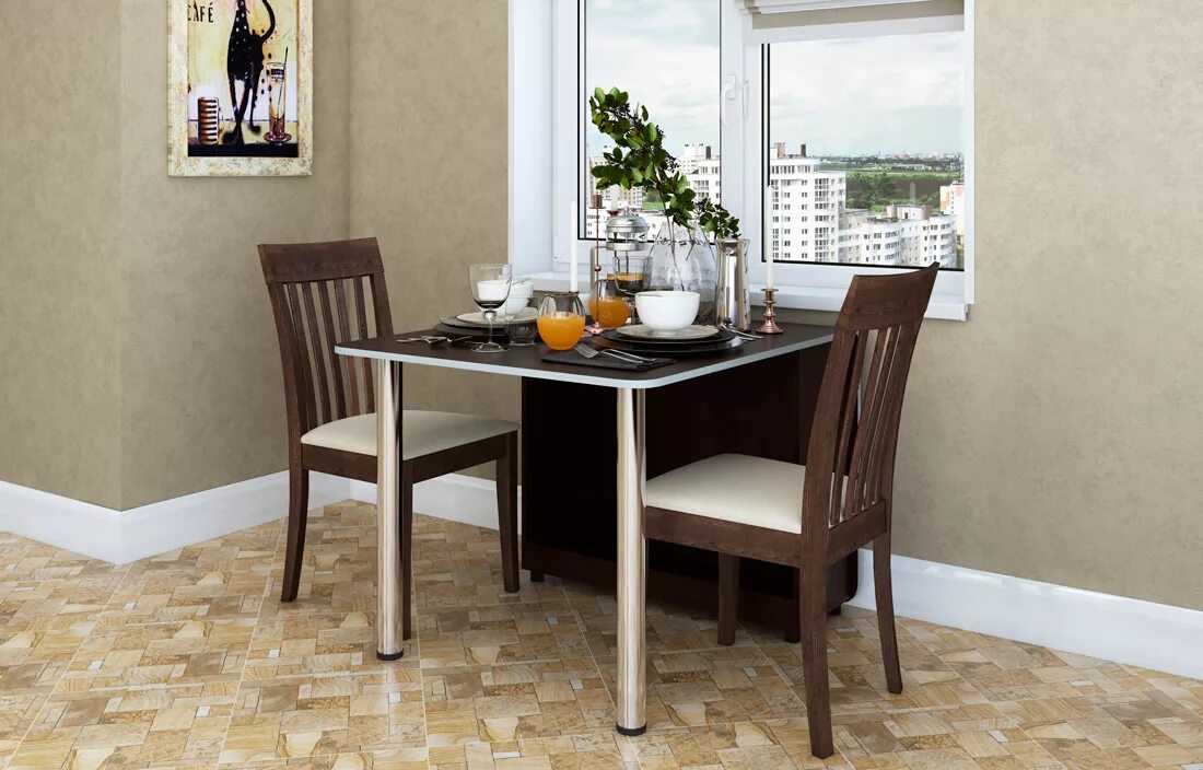 Кухонные столы ами мебель фото и цены Стол складной "Сити" пїЅпїЅпїЅпїЅпїЅпїЅпїЅ Жлобинмебель пїЅпїЅ 4650 пїЅпїЅпїЅ.