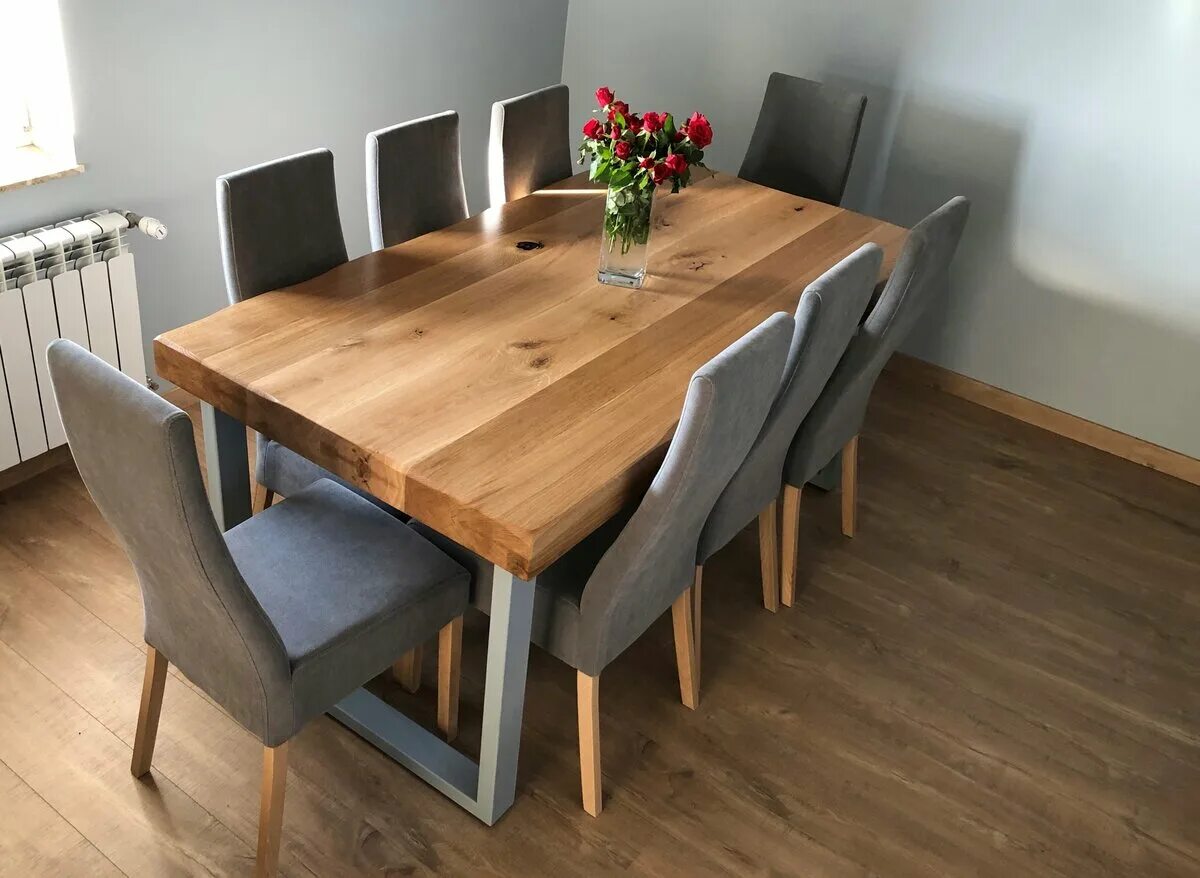 Кухонные столы дерева фото Кухонный стол из массива дерева - CormanStroy.ru