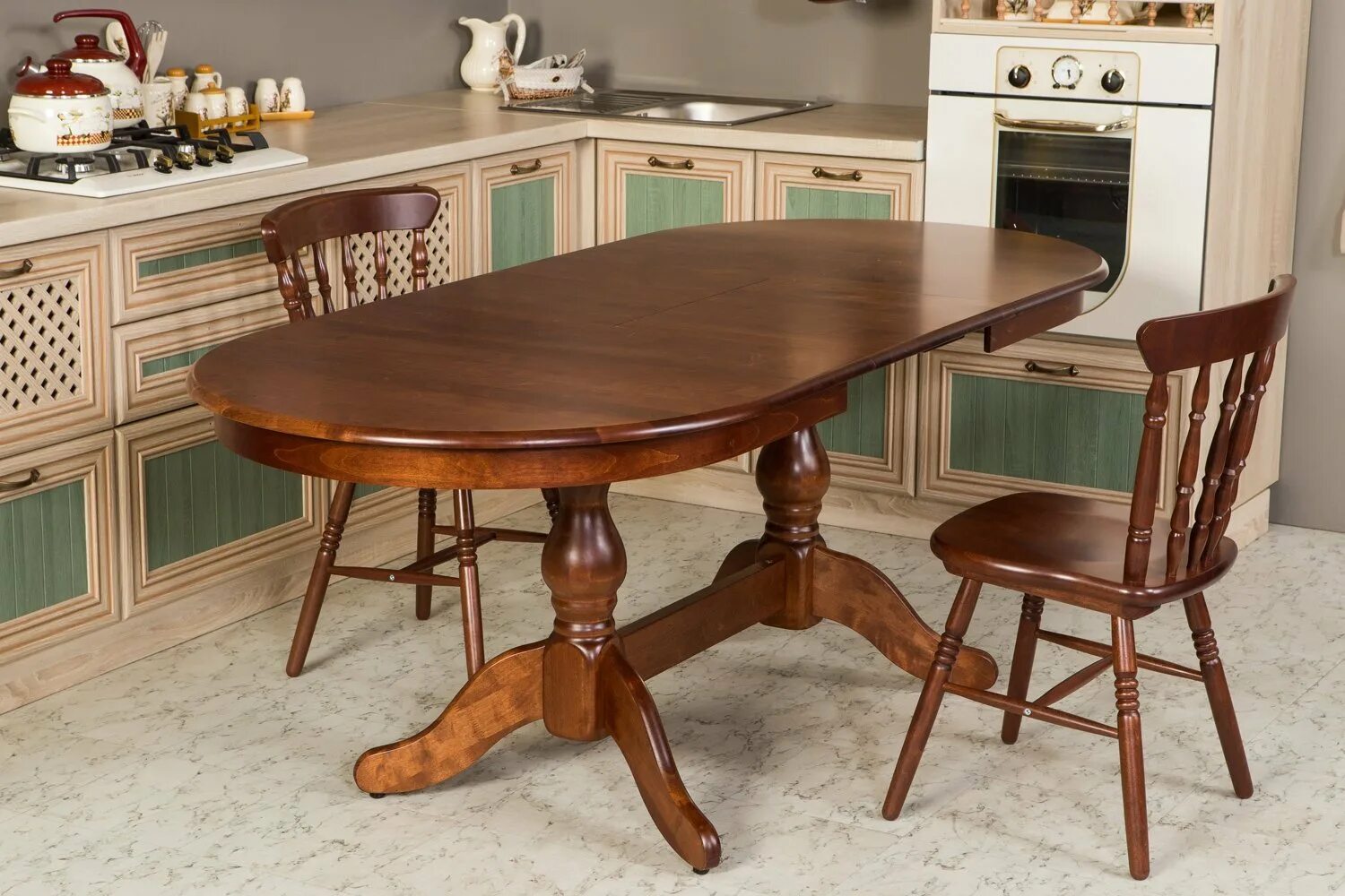 Кухонные столы дерева фото Стол Hoff Гранд-2 80267632 - купить кухонные столы в интернет-магазине