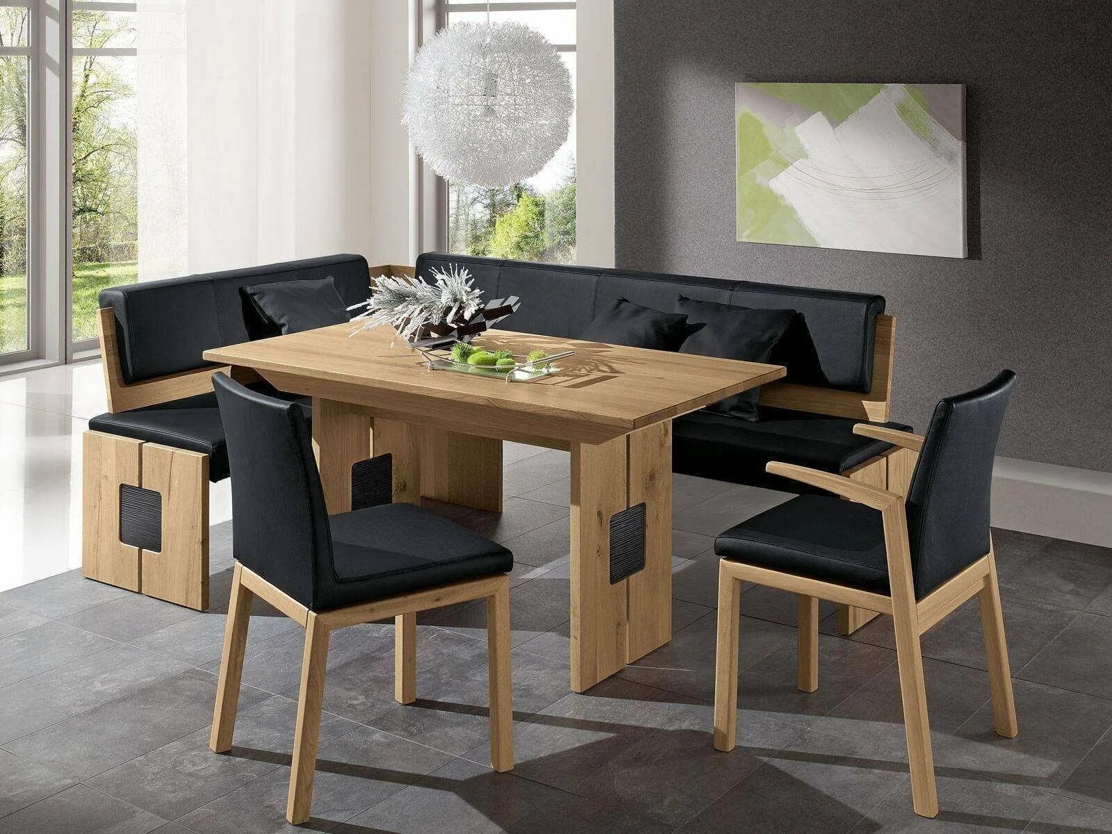 Кухонные столы и диваны фото Обеденные кухни - найдено 90 фото