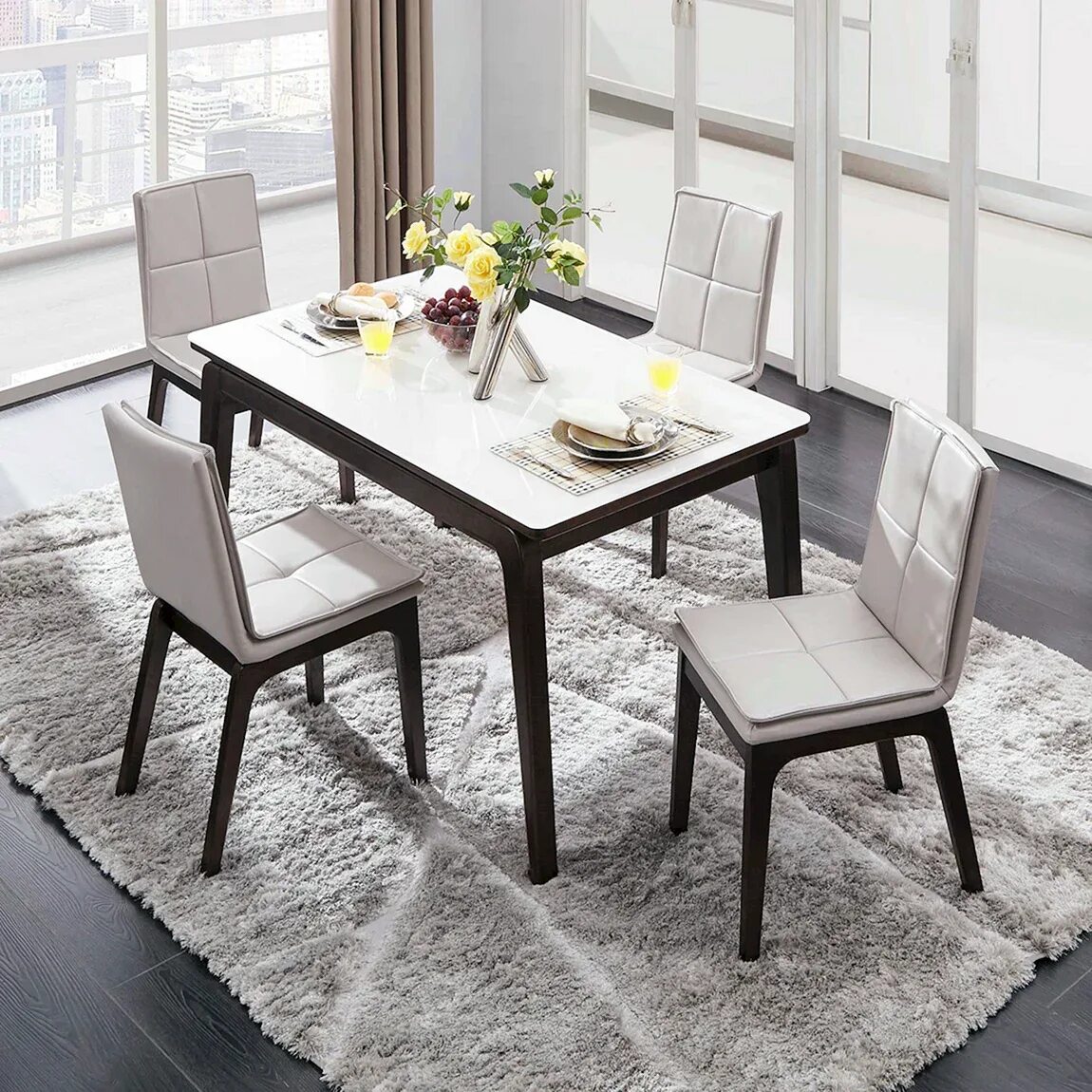 Кухонные столы и стулья для кухни фото Стол кухонный и стулья AnikStroy.ru