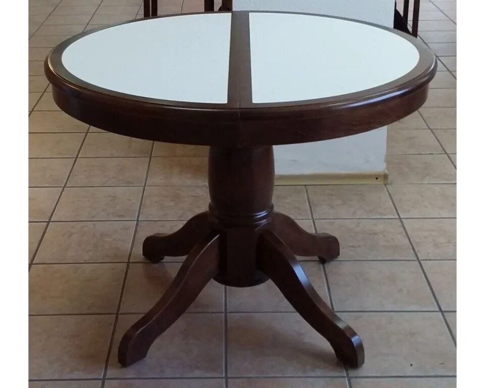 Кухонные столы круглые раздвижные цена фото Натали Стол круглый D1000P раздвижной