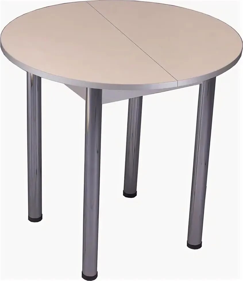 Кухонные столы круглые раздвижные цена фото Стол круглый раздвижной 900 ноги Хром прямые купить по цене 7 830 ₽ в Челябинске