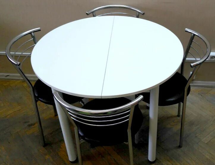 Кухонные столы круглые раздвижные цена фото Круглый кухонный стол недорого - CormanStroy.ru