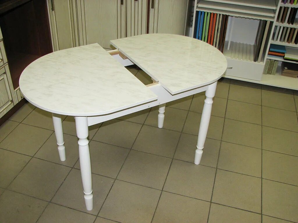 Кухонные столы овальные раздвижные цена фото Стол обеденный Овальный (универсальный) раскладной (Мрамор) арт. СР-20 в интерне