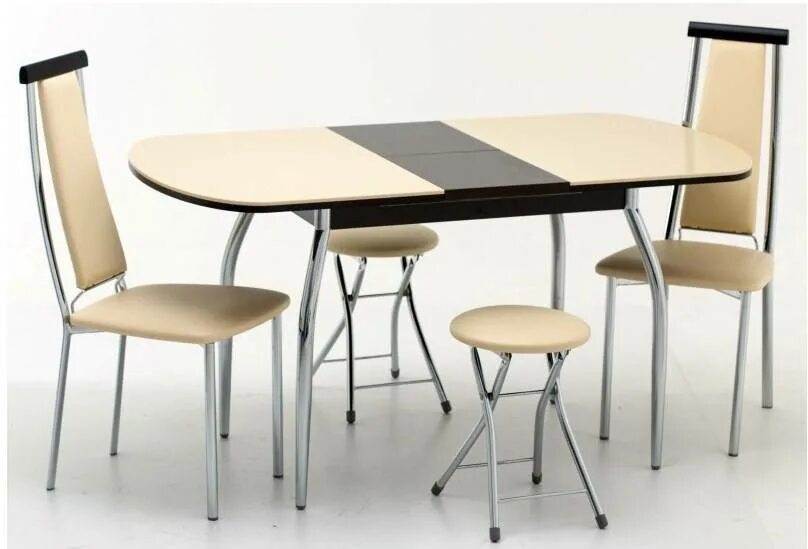 Кухонные столы пенза фото Стол Кубика Братислава-1 (ноги хром) - купить в Москве по низкой цене стол кубик