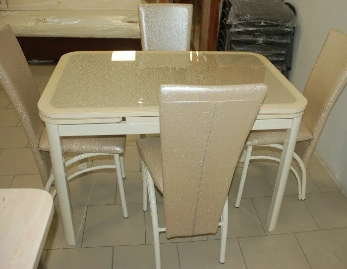 Кухонные столы пенза фото Купить стол кухонный стеклянный Риал кожзам в Краснодаре, гарантия лучшей цены, 