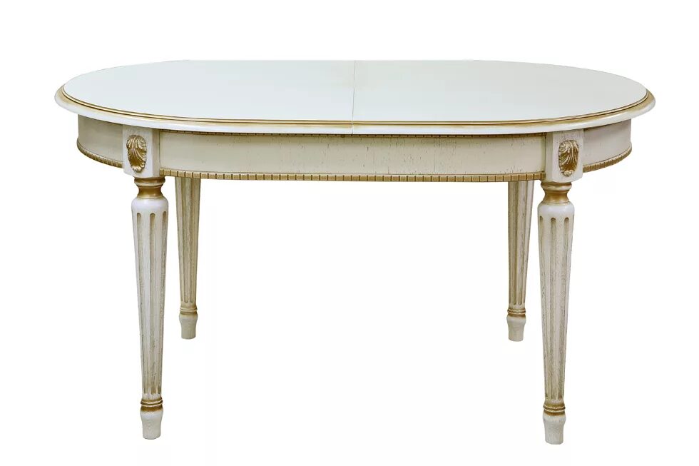 Кухонные столы пинскдрев фото Стол "Милана 10А" слоновая кость купить за 51200.00 руб. в Москве Салон мебели "