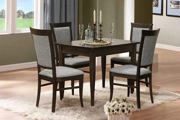 Кухонные столы пинскдрев фото и цены Стол обеденный Альт 4 (венге) от магазина ЭколМебель