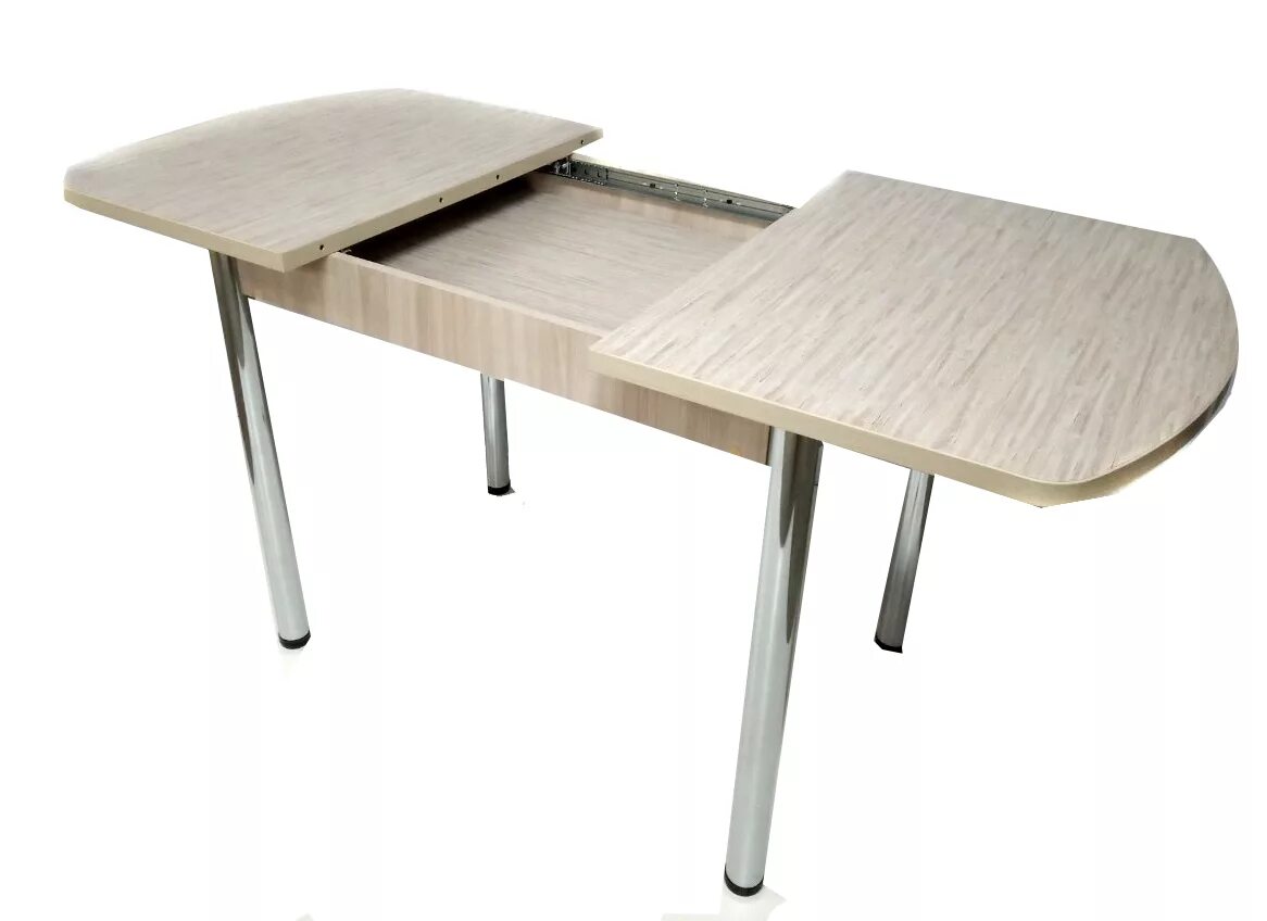 Кухонные столы раскладные для кухни фото Стол "Лидер " раздвижной (1100х700(400) столешница 26мм \ПВХ) . СТУЛЬЯ*58