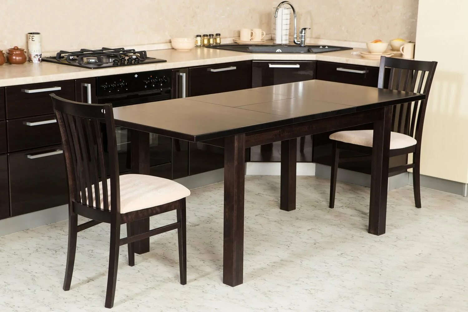 Кухонные столы раздвижные цена фото Кухонный стол раздвижной Комфорт 130х77х80 см - купить по цене 37 799 рублей в и