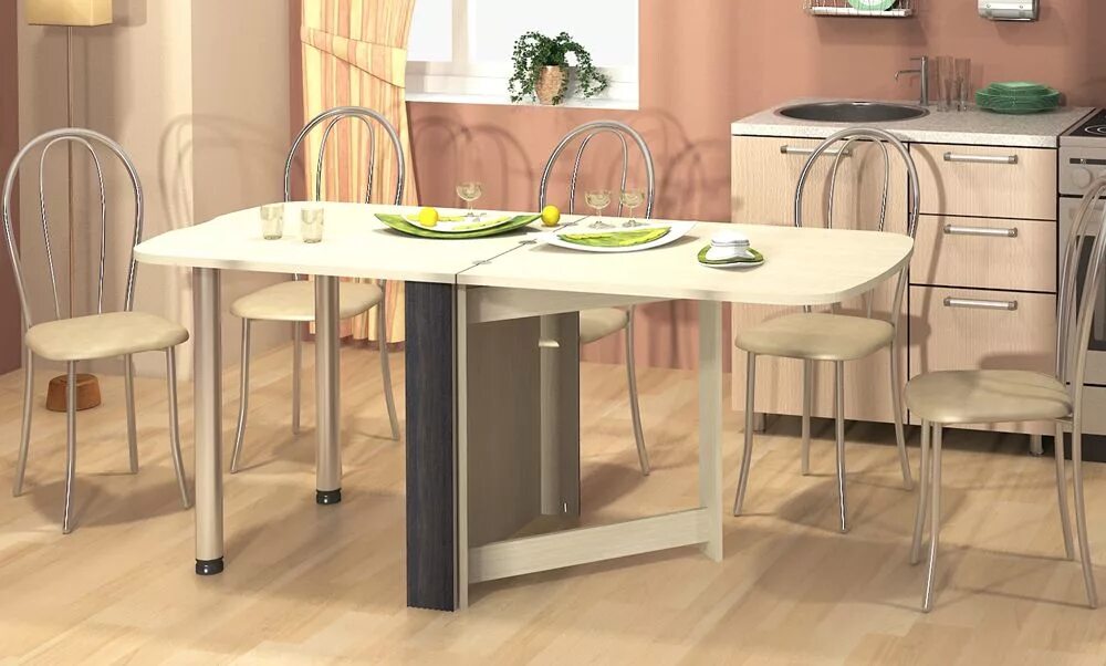 Кухонные столы раздвижные цена фото Cтол для кухни - раскладной и складной кухонный стол для маленькой кухни, обеден