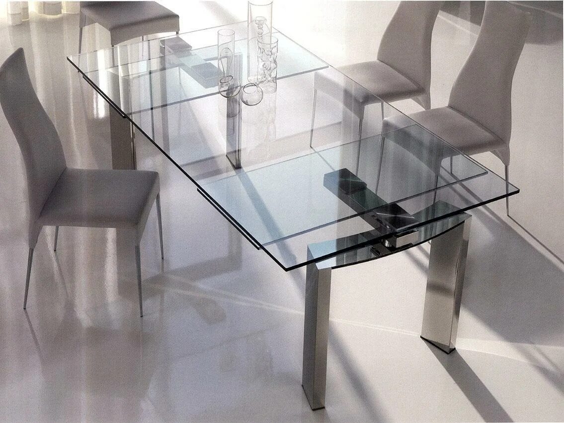 Кухонные столы стекло фото Купить Стол DAYTONA Cattelan Italia в магазине итальянской мебели Irice home