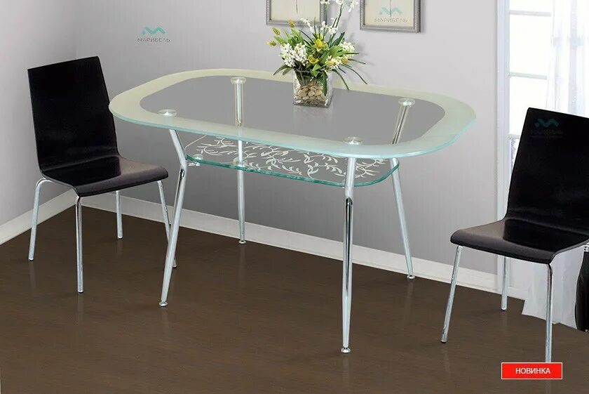 Кухонные столы стекло фото Стол СО-4С Марибель купить, цена в Тюмени