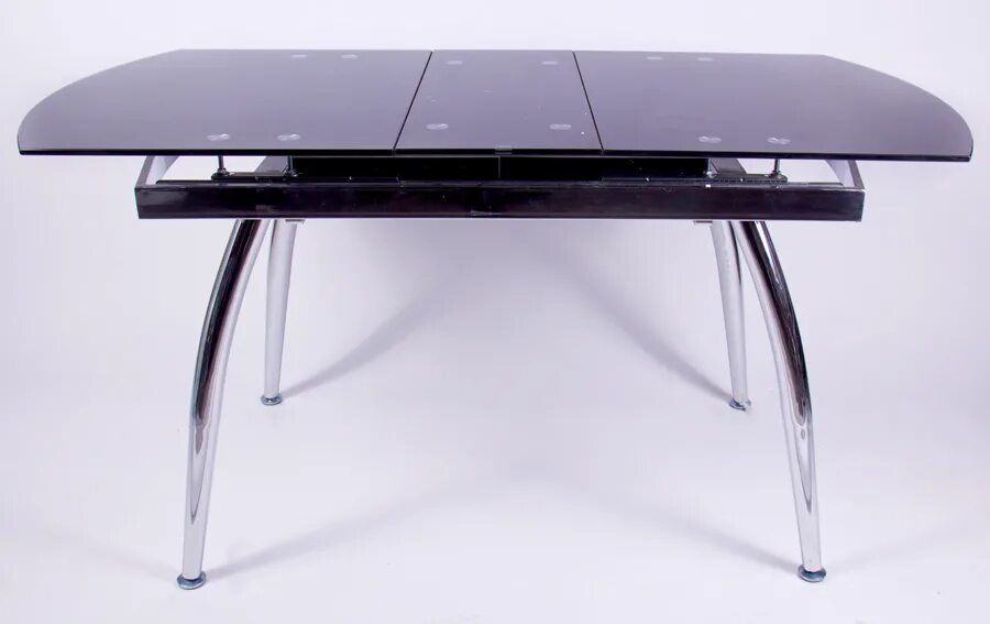 Кухонные столы стеклянные раздвижные фото Складной стол для гостиной: раскладной трансформер, раздвижной и недорогой, овал