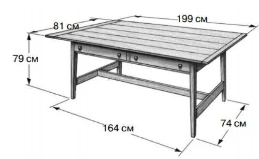 Кухонные столы своими руками чертежи Чертежи стола обеденного - Дом Мебели.ру