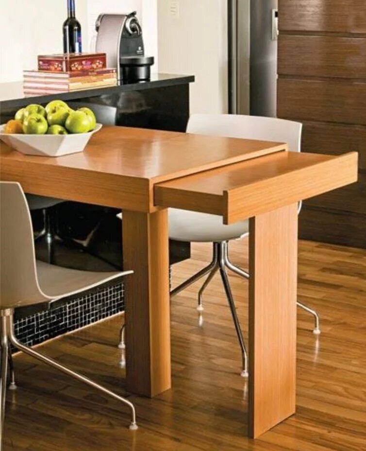 Кухонные столы трансформеры для кухни фото Para pequenos espaços Cozinhas, Mesa para cozinha pequena, Cozinhas modernas