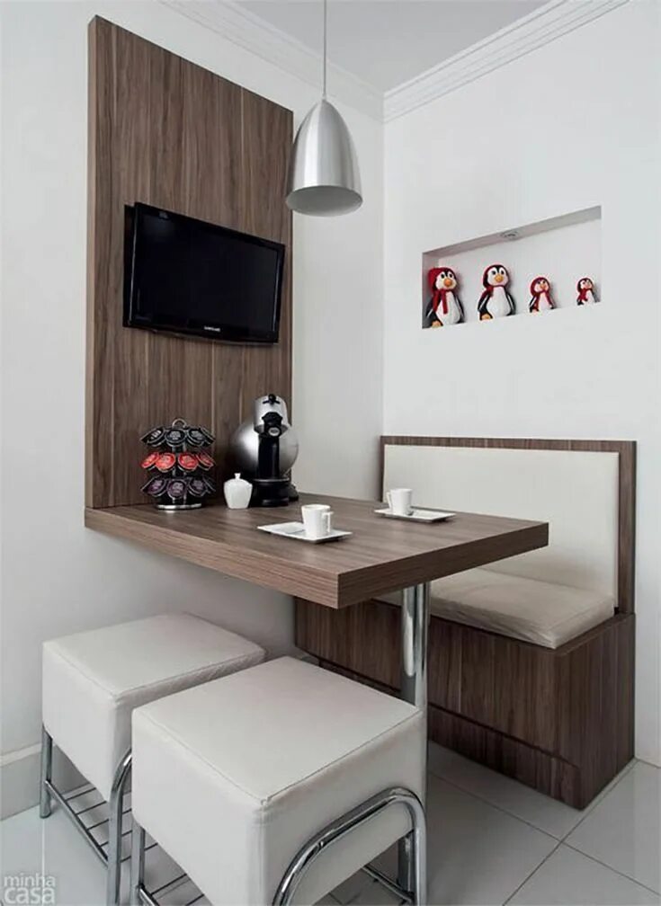 Кухонные столы в интерьере маленькой кухни German corner in the decoration of your home- Canto alemão na decoração da sua c