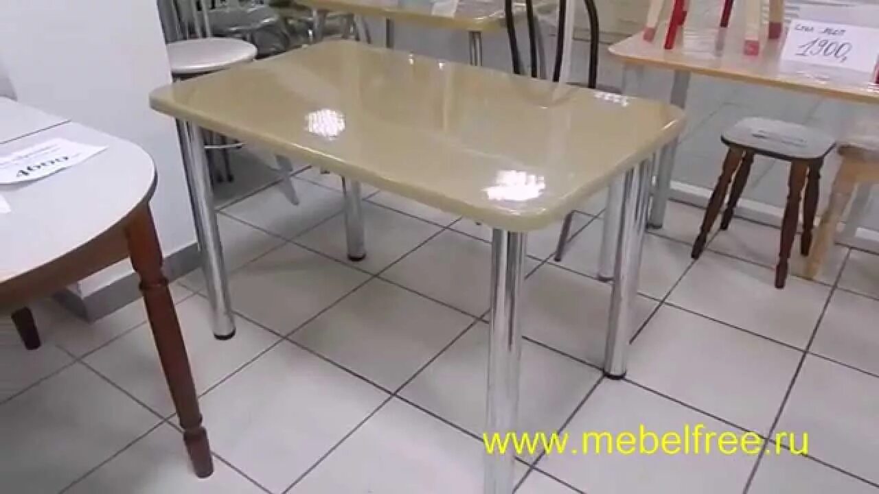 Кухонные столы в леруа фото цена Купить стол из камня - YouTube