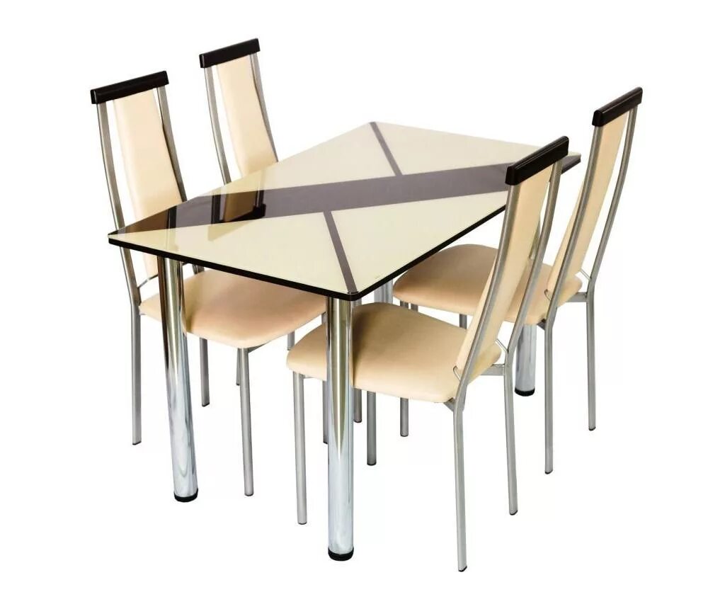 Кухонные столы в леруа фото цена Стол "Маэстро" - Столы стеклянные - Каталог - КЛЁН - Дом мебели