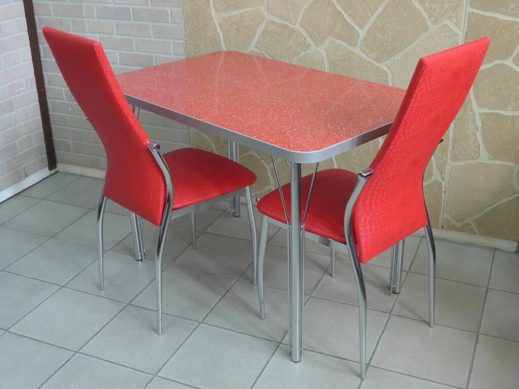 Кухонные столы в новосибирске фото Красные кухонные столы - найдено 90 фото