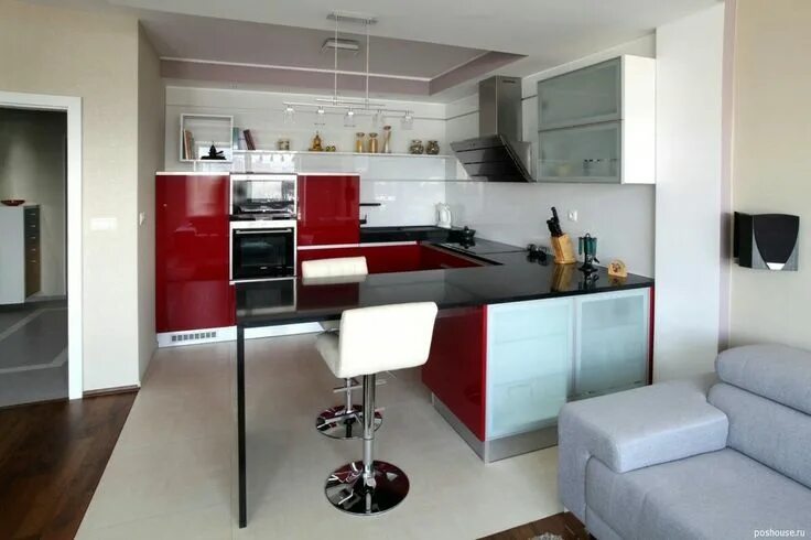 Кухонные студии фото Pin on кухни гостиные Small apartment kitchen, Kitchen design small, Small moder