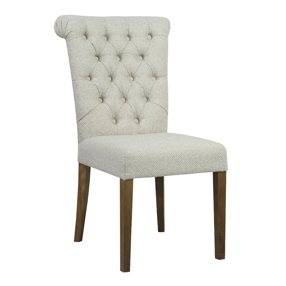 Кухонные стулья со спинкой мягкие фото Купить Стул Вилла, белая рогожка (Россия, Chiedo Cover) за 14 900 рублей Roomsee