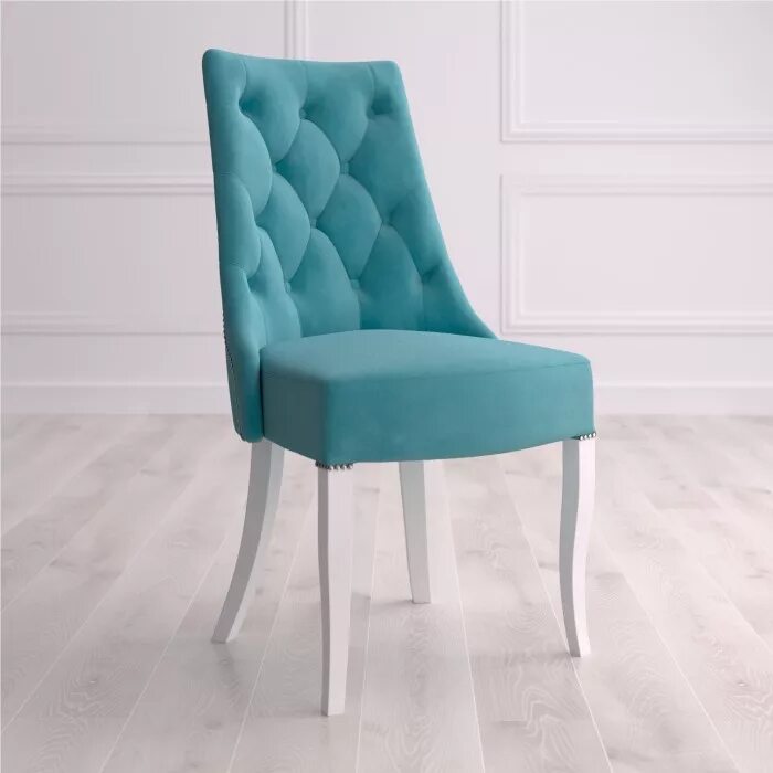 Кухонные стулья со спинкой мягкие фото Стул Studioakd chair2 MR14 Бирюзовый - купить в Москве