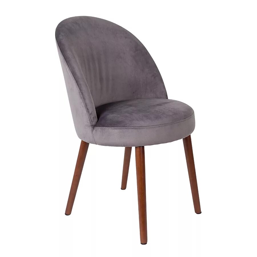 Кухонные стулья со спинкой мягкие фото Стул Barbara, серый купить в Москве - DesignBoom