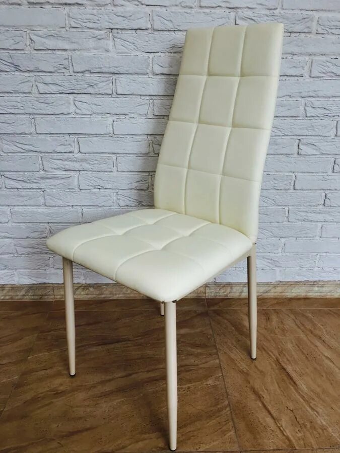 Кухонные стулья со спинкой мягкие современные фото Стул металлический (бежевый квадрат), ноги бежевые Стулья обеденные. Стулья и ст