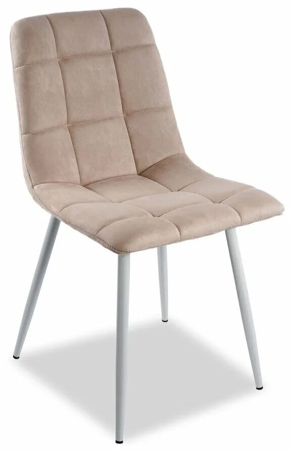 Кухонные стулья со спинкой мягкие современные фото Комплект стульев FORMA LUX MARIO, металл/текстиль, 2 шт., цвет: Капучино/Черный 