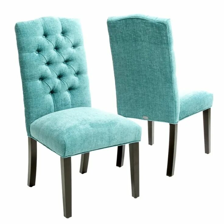 Кухонные стулья со спинкой мягкие современные фото Alexis Parsons Chair Turquoise dining chairs, Dining chair set, Dining chairs