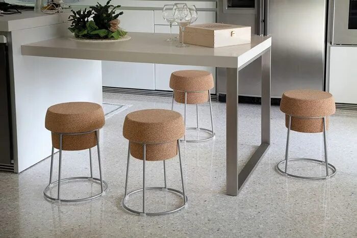 Кухонные табуретки фото Bouchon Stool by Radice & Orlandini for Domitalia Sgabelli da bar moderni, Sedia