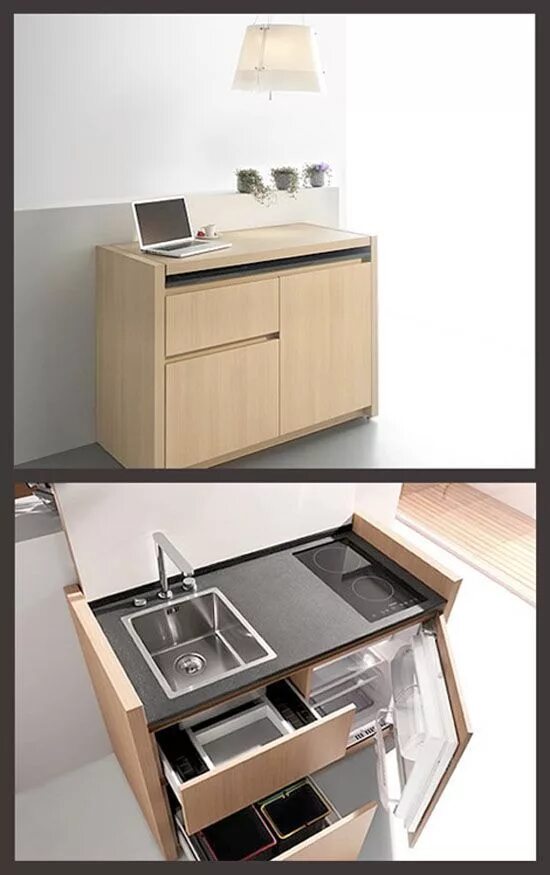 Кухонные трансформеры для маленькой кухни фото Kitchen Decor Modern panosundaki Pin