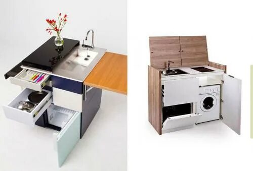Кухонные трансформеры для маленькой кухни фото Кухни трансформеры для маленькой - Строй Групп