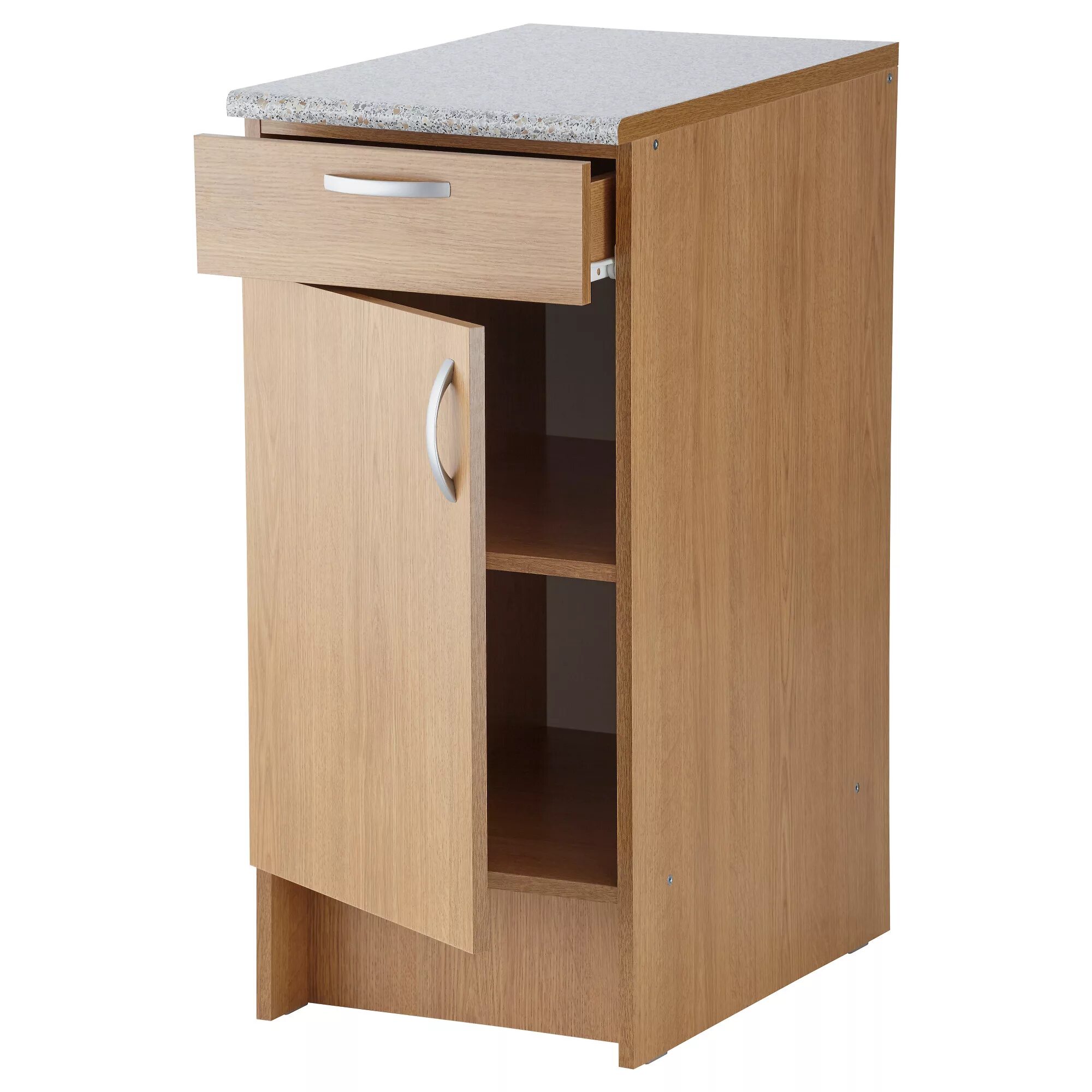 Кухонные тумбочки фото Купить Напольный шкаф с дверью и ящиком АЛЬБРУ, под дуб в IKEA (Минск). Цена, фо