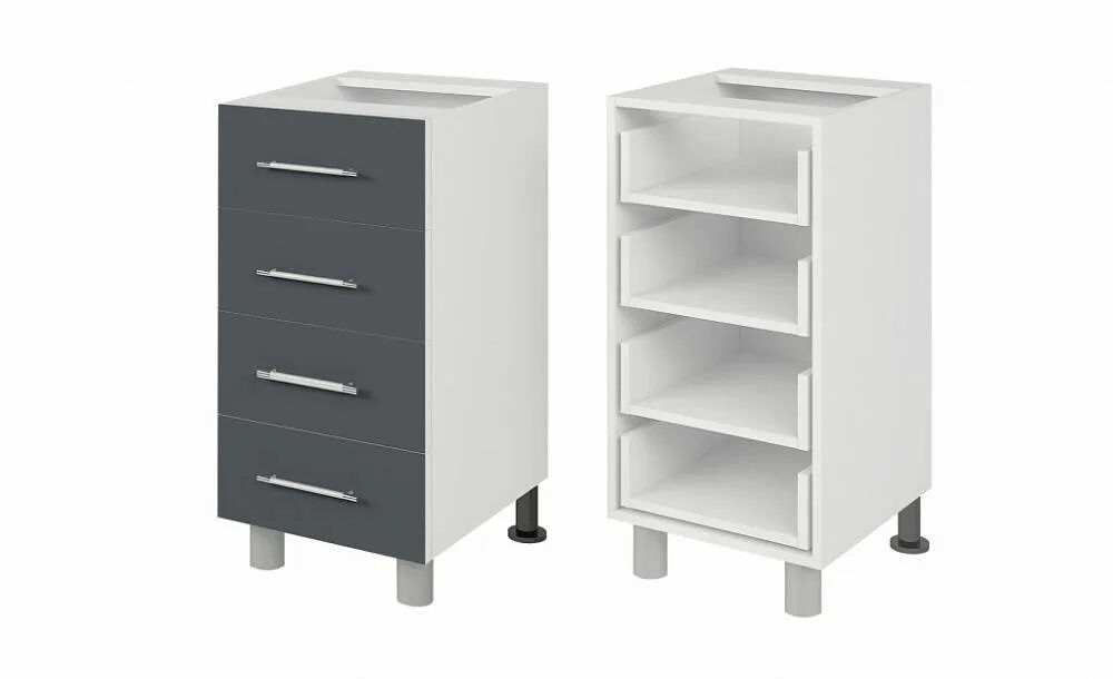 Кухонные тумбочки фото Тумба для кухни с выдвижными ящиками: кухонный стол с полками и напольная тумбоч